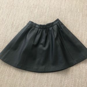 Black Leather Skirt